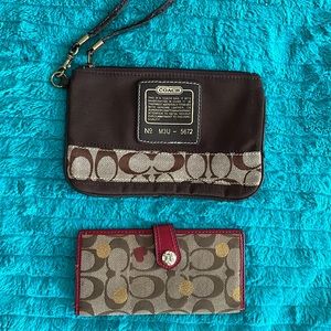 2 Coach wallet’s
